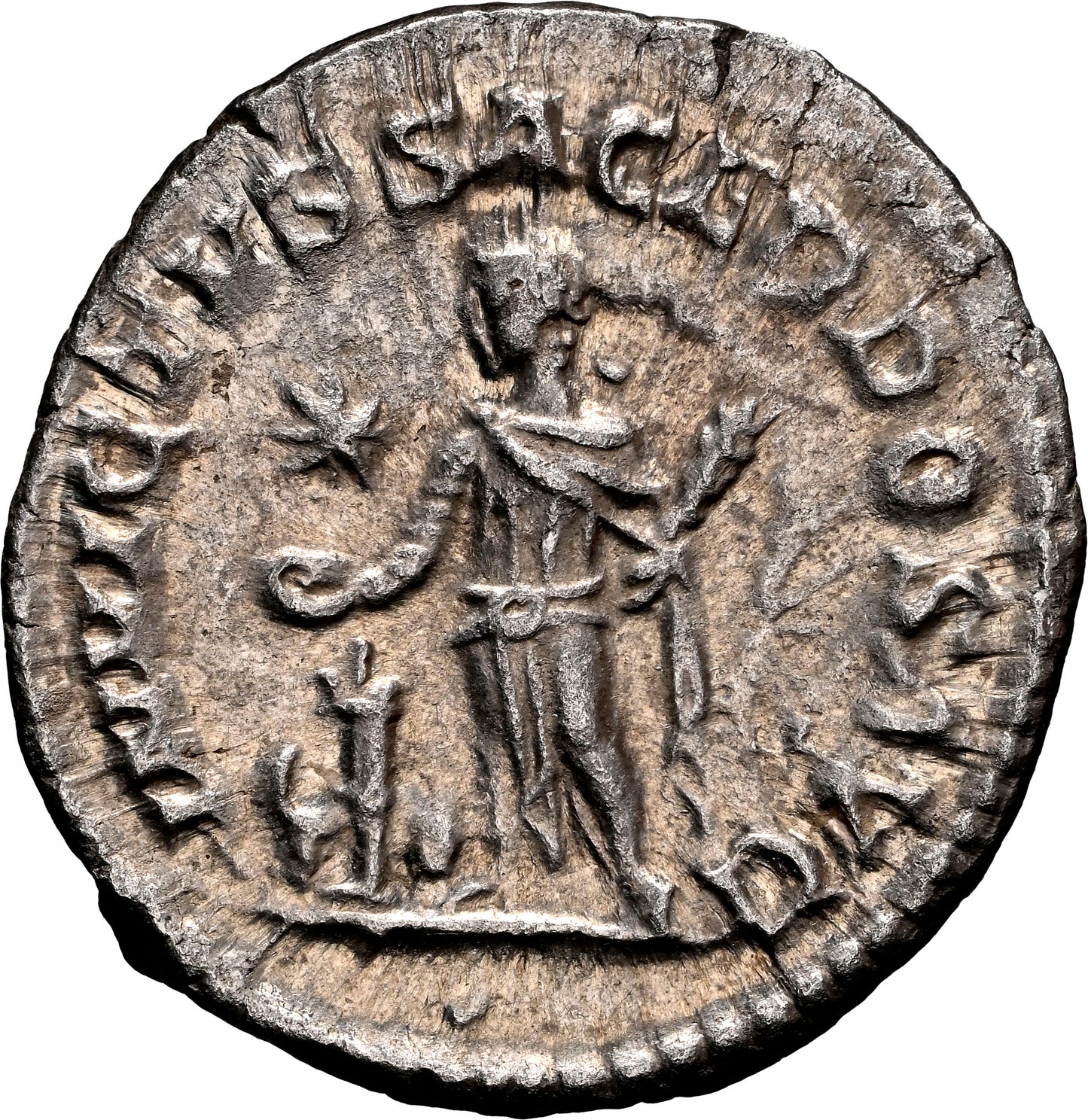 Roman Empire - Elagabalus - Silver Denarius - NGC MS - RIC:88