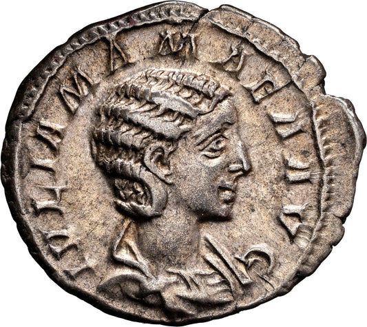 Roman Empire - Julia Mamaea - Silver Denarius - NGC Ch VF - RIC:343