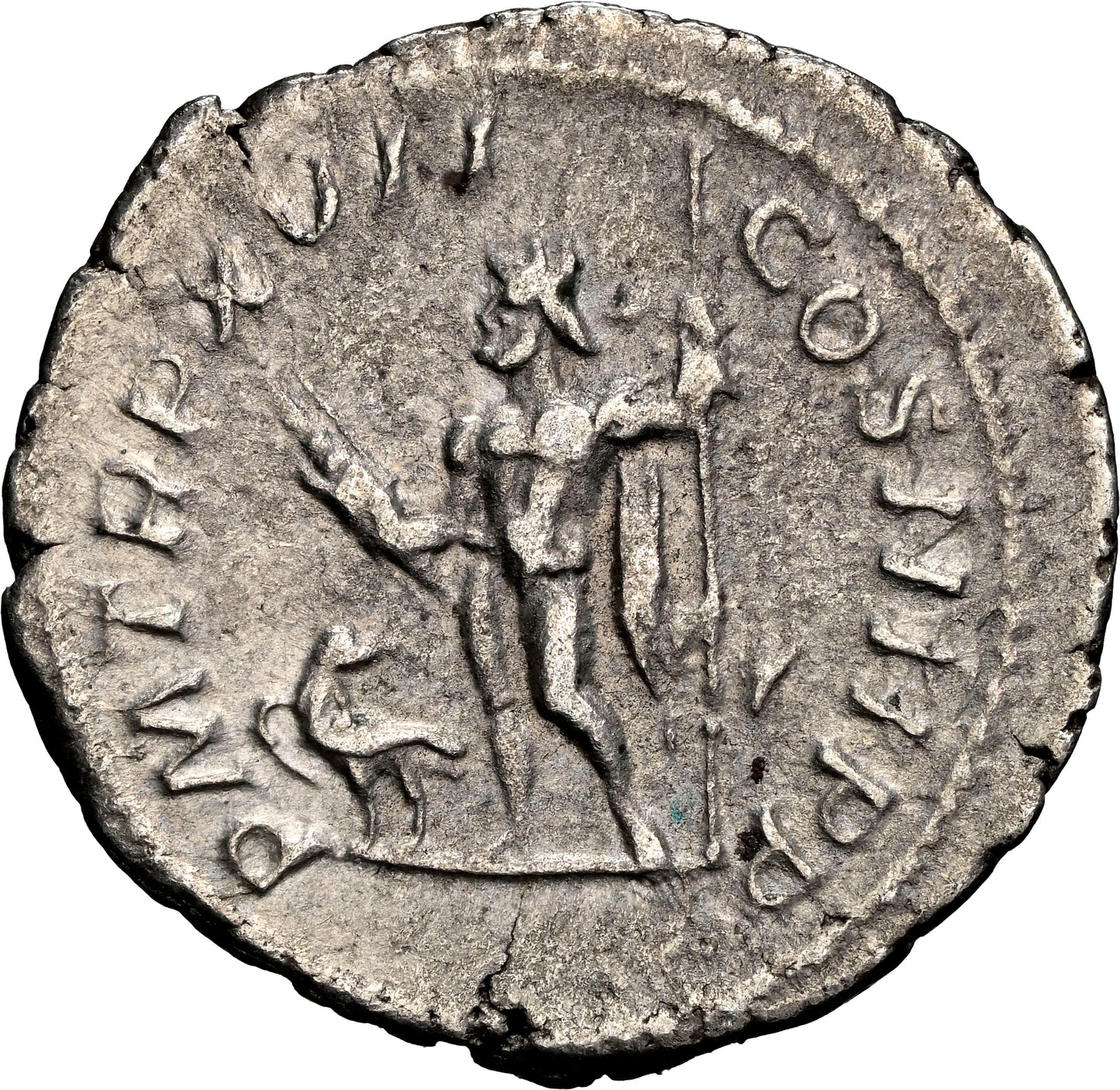 Roman Empire - Caracalla - Silver Denarius - NGC Ch XF - RIC:240