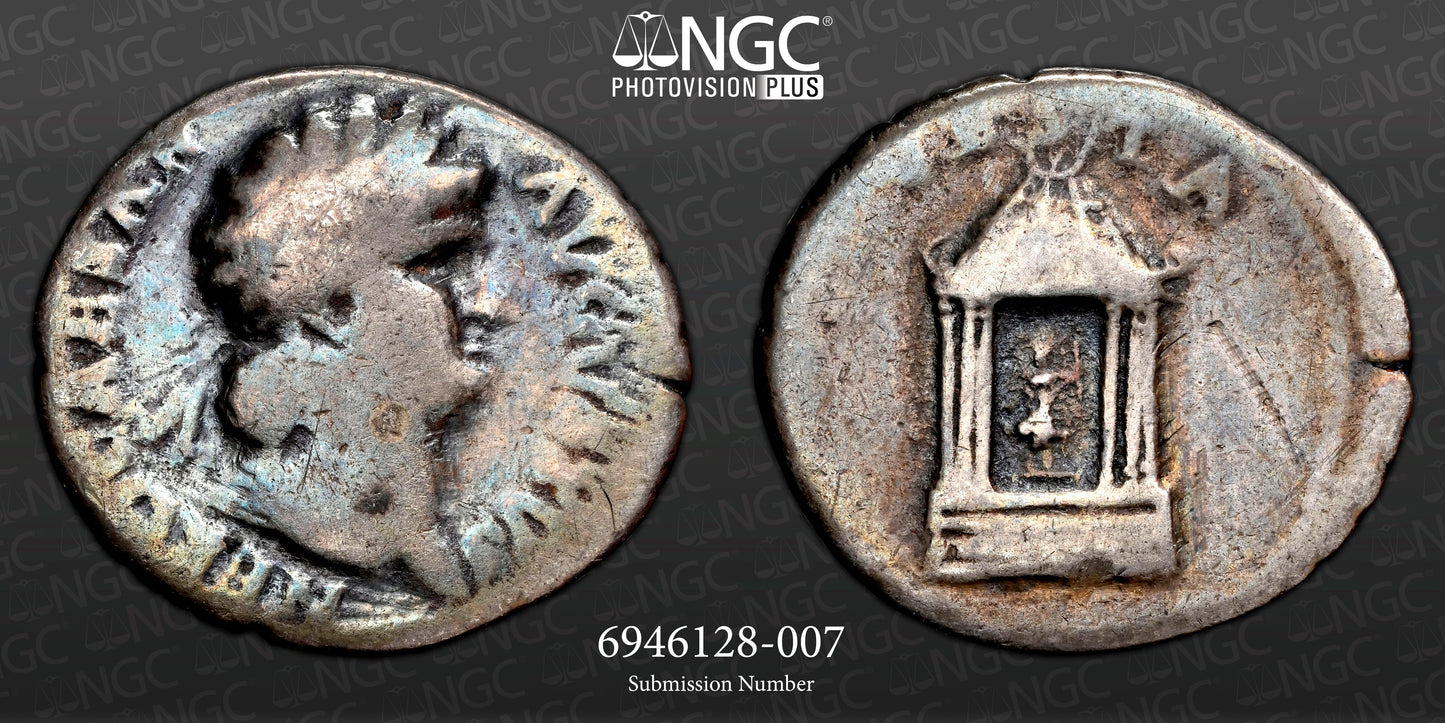 Roman Empire - Nero - Silver Denarius - NGC G - RIC:58