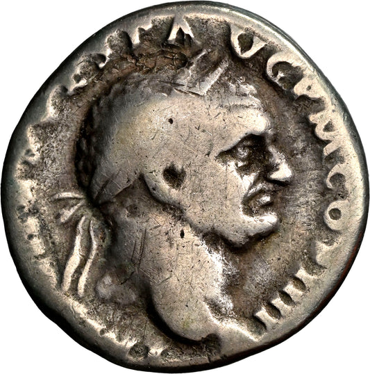 Roman Empire - Vespasian - Silver Denarius - NGC VG - RIC:42