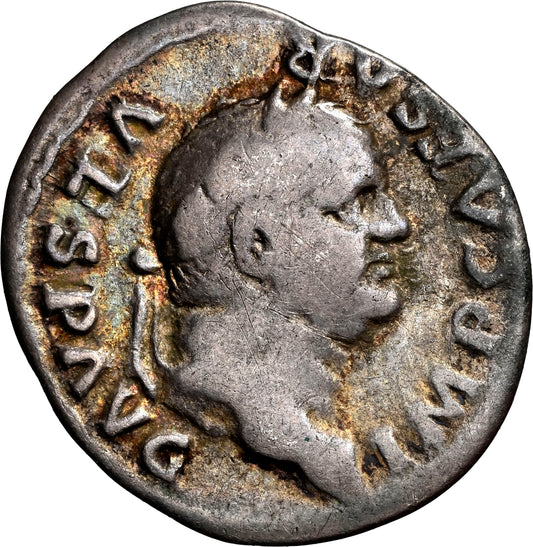Roman Empire - Vespasian - Silver Denarius - NGC VG - RIC:43