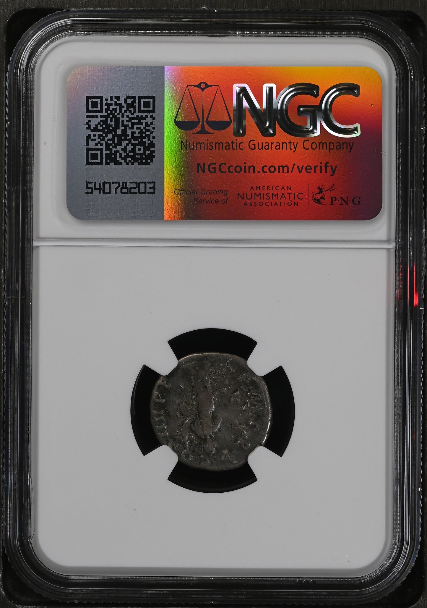 Roman Empire - Trajan - Plated Denarius - NGC F - RIC:56