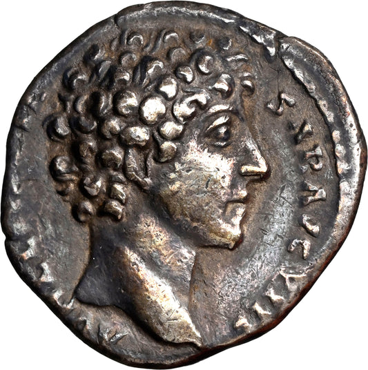 Roman Empire - Marcus Aurelius - Silver Denarius - NGC Ch VF - RIC:426
