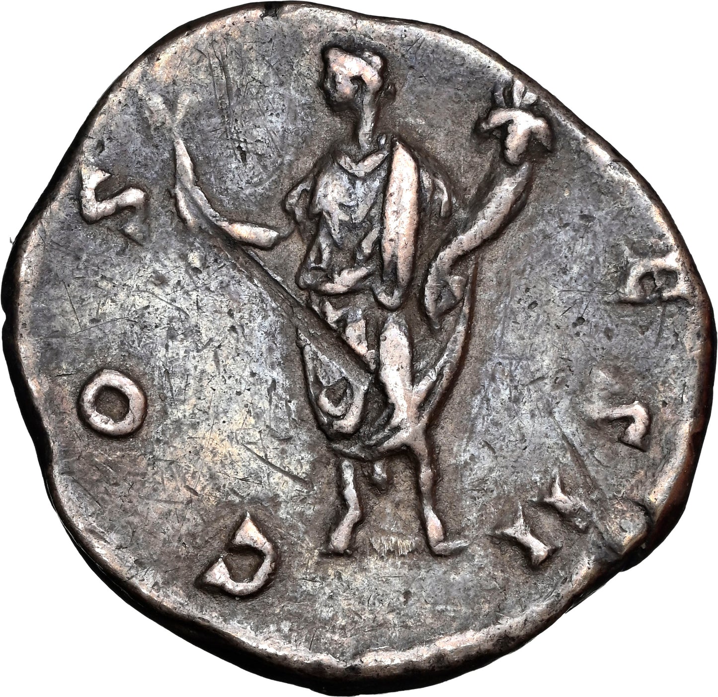 Roman Empire - Marcus Aurelius - Silver Denarius - NGC Ch VF - RIC:426