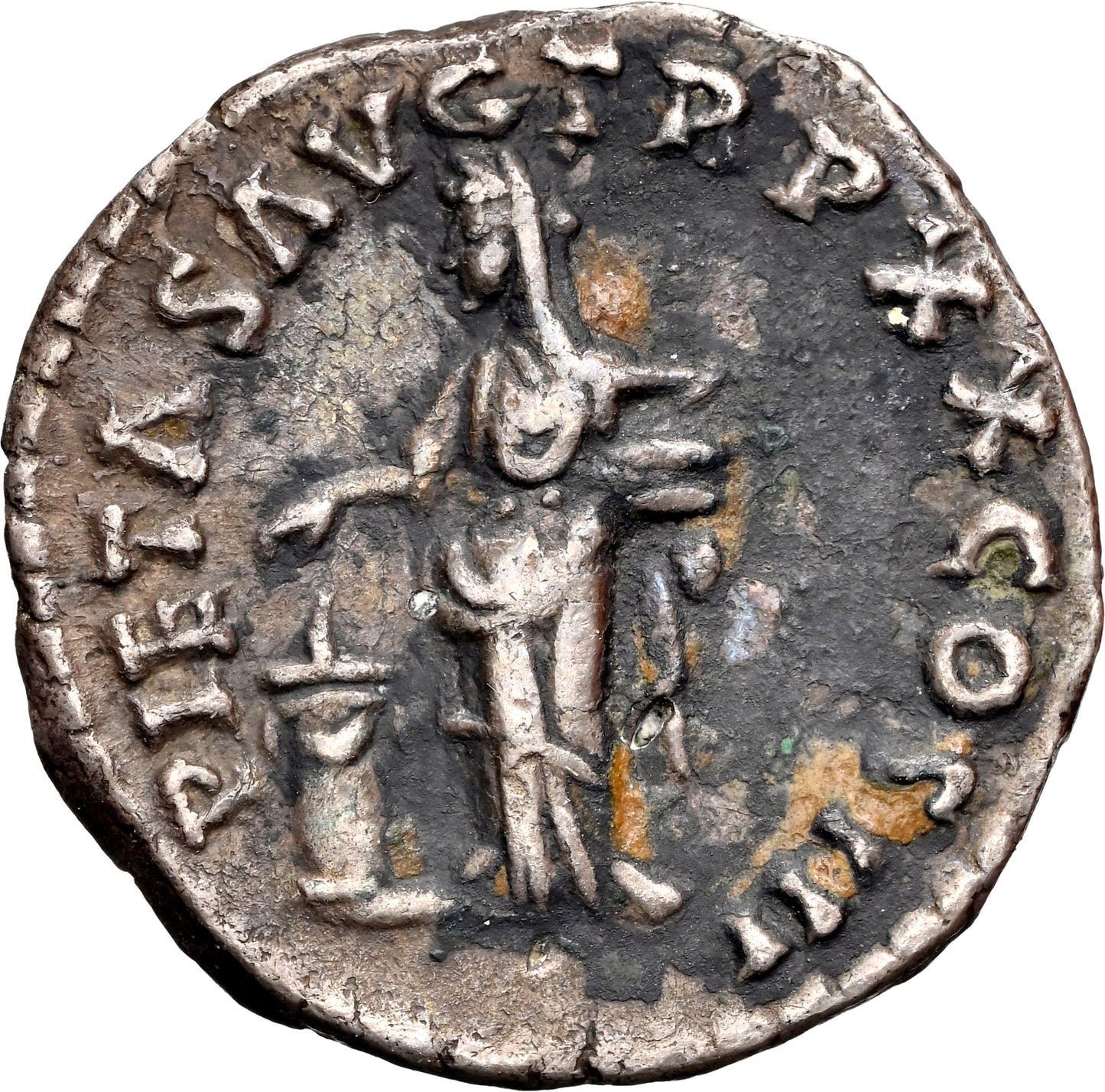 Roman Empire - Marcus Aurelius - Silver Denarius - NGC Ch VF - RIC:148