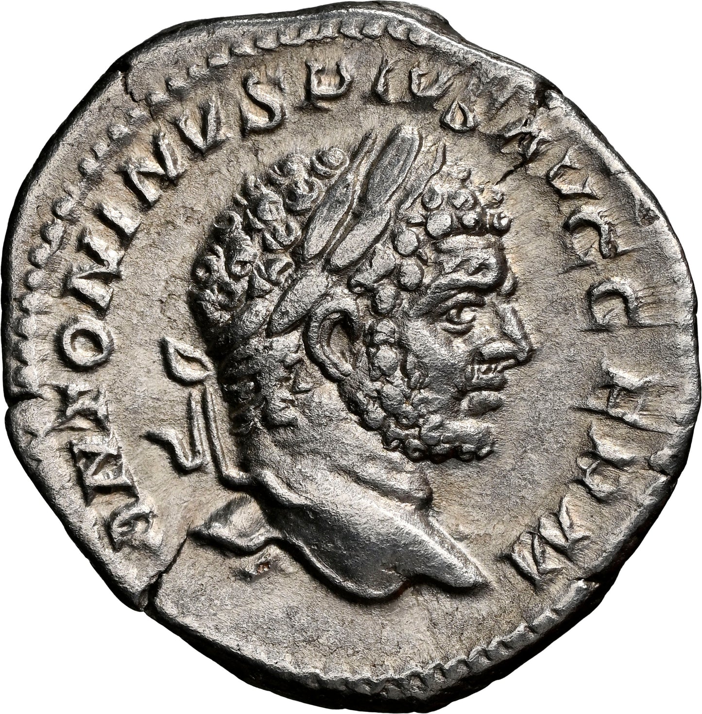 Roman Empire - Caracalla - Silver Denarius - NGC XF - RIC:308