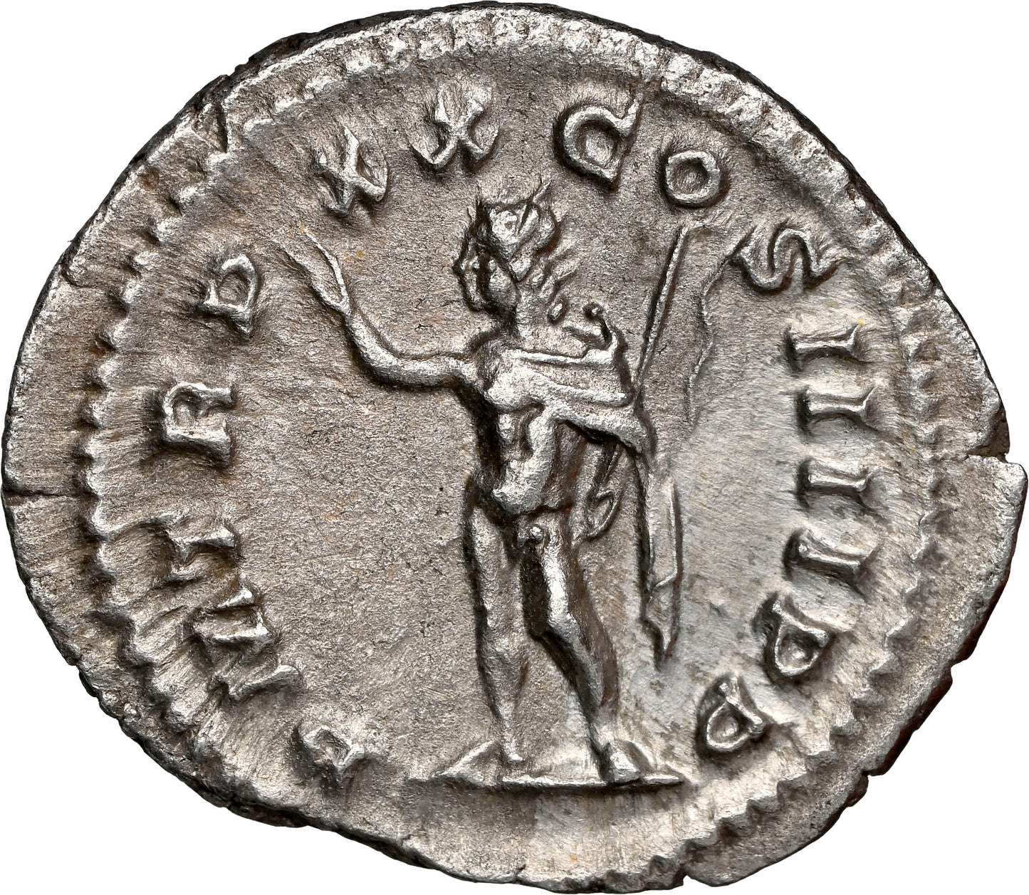 Roman Empire - Caracalla - Silver Denarius - NGC AU - RIC:293d