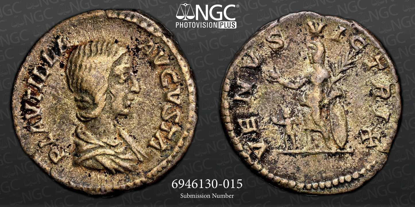 Roman Empire - Plautilla - Silver Denarius - NGC VF - RIC:369