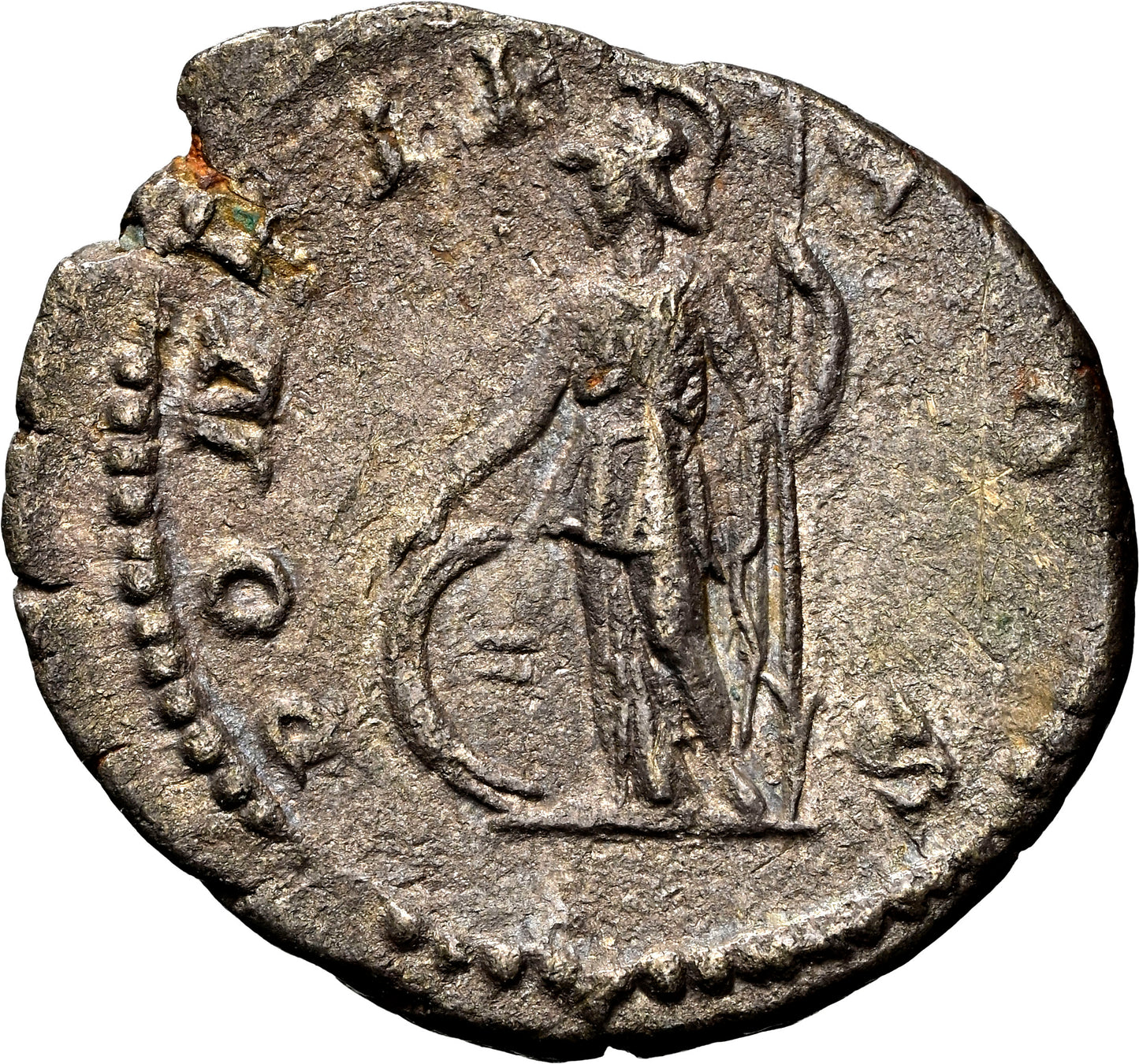 Roman Empire - Geta - Silver Denarius - NGC Ch XF - RIC:34b
