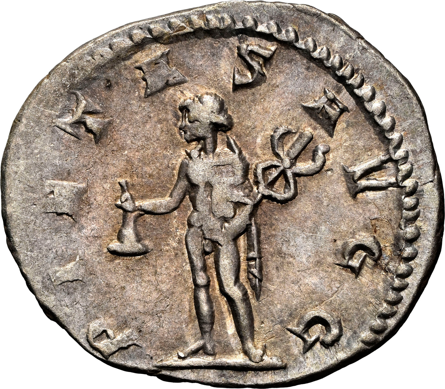 Roman Empire - Herennius Etruscus - Silver Double-Denarius - NGC Ch VF - RIC:142