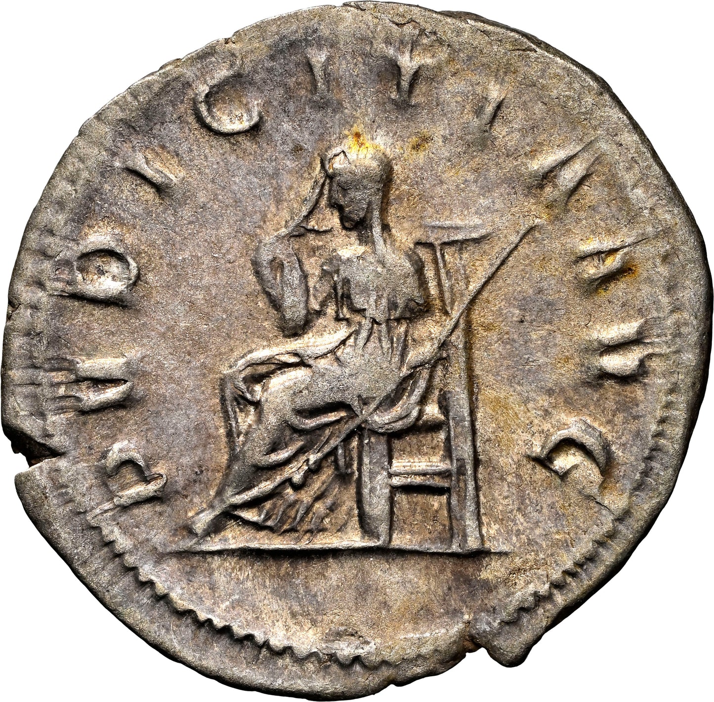 Roman Empire - Herennia Etruscilla - Silver Double-Denarius - NGC Ch VF - RIC:59b