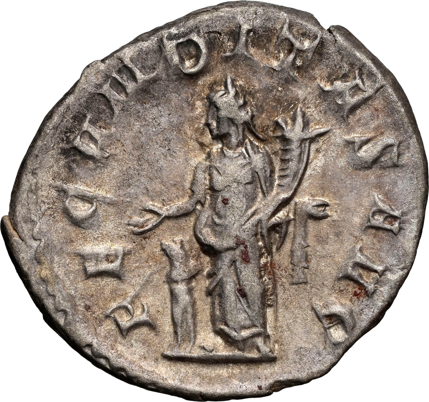 Roman Empire - Herennia Etruscilla - Silver Double-Denarius - NGC Ch XF - RIC:55b