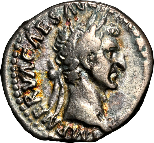 Roman Empire - Nerva - Silver Denarius - NGC Ch F - RIC:4