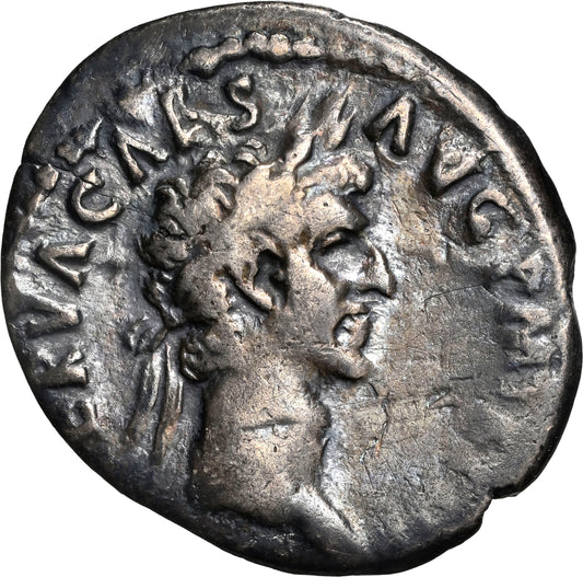 Roman Empire - Nerva - Silver Denarius - NGC F - RIC:24