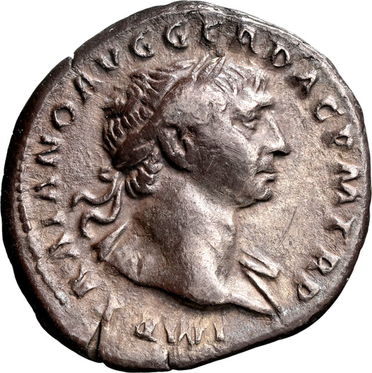 Roman Empire - Trajan - Silver Denarius - NGC VF - RIC:122