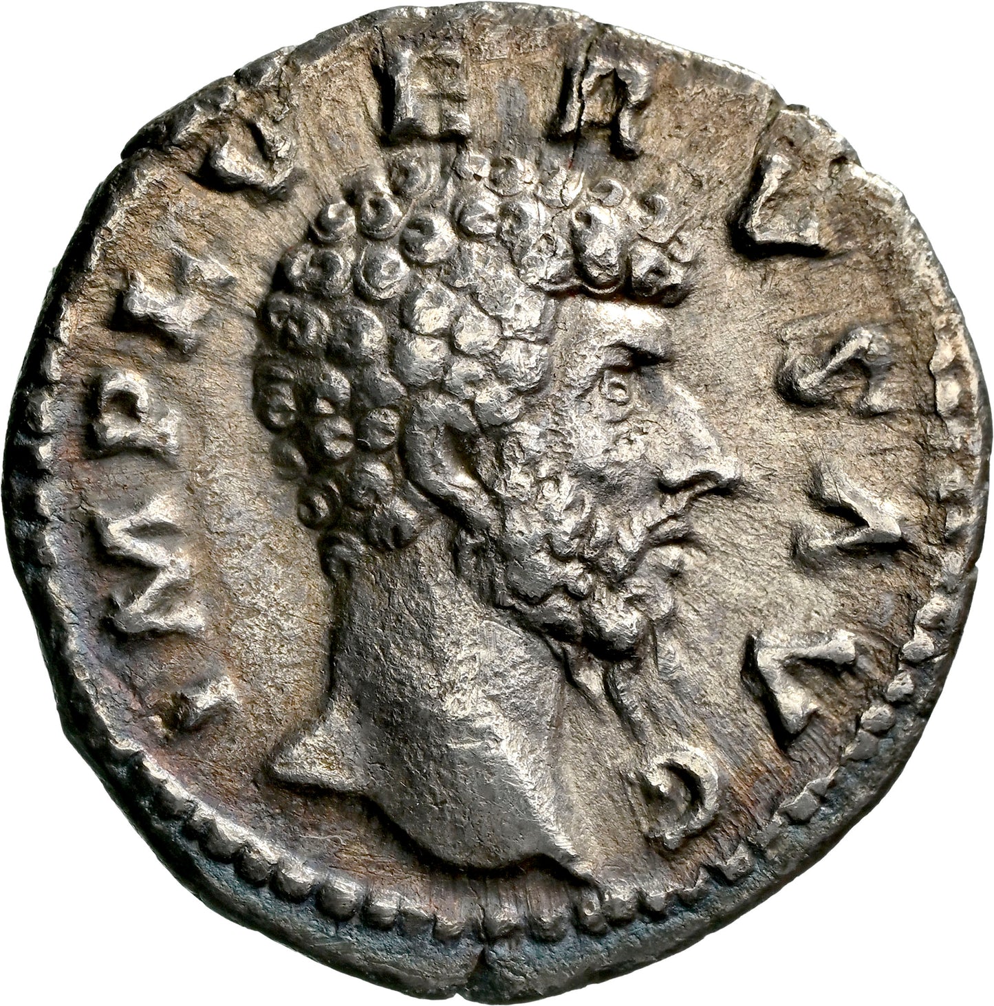 Roman Empire - Lucius Verus - Silver Denarius - NGC Ch VF - RIC:485