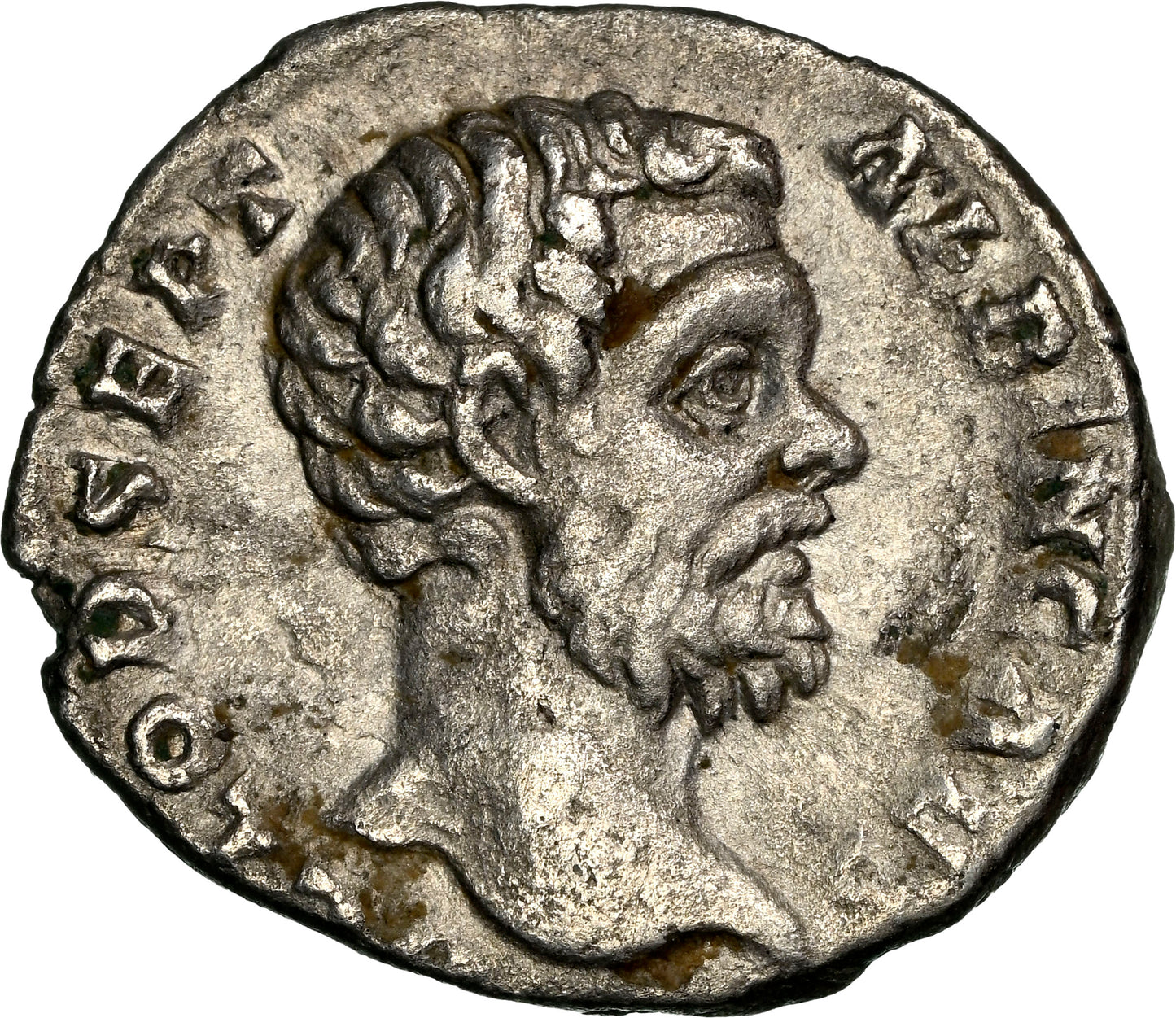 Roman Empire - Clodius Albinus - Silver Denarius - NGC Ch VF - RIC:2