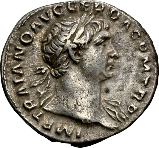 Roman Empire - Trajan - Silver Denarius - NGC XF - RIC:131