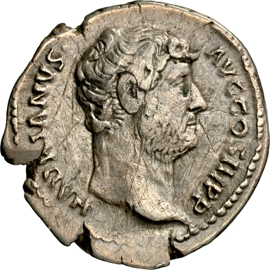 Roman Empire - Hadrian - Silver Denarius - NGC Ch VF - RIC:1541