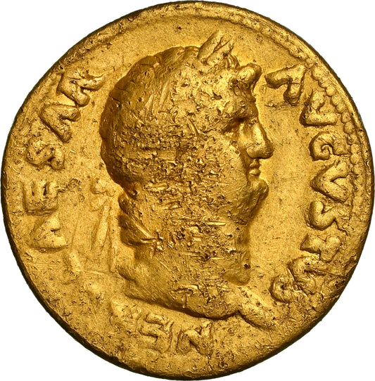 Roman Empire - Nero - Gold Aureus - NGC F - RIC:44