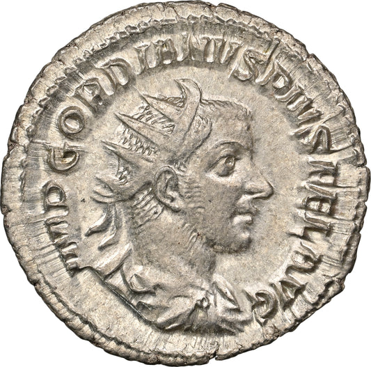 Roman Empire - Gordian III - Silver Double-Denarius - NGC Ch AU