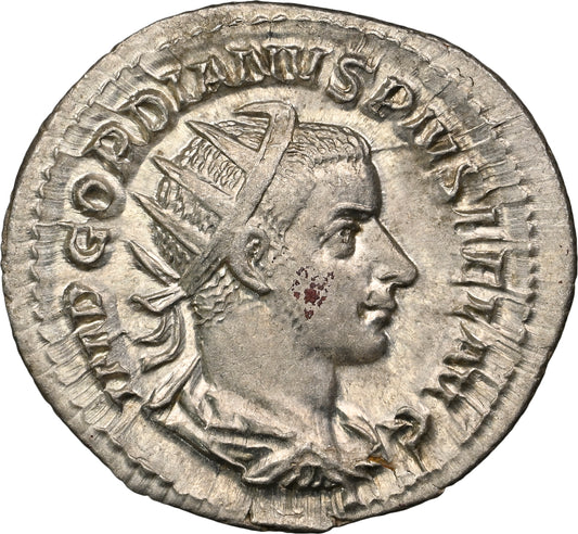 Roman Empire - Gordian III - Silver Double-Denarius - NGC Ch AU