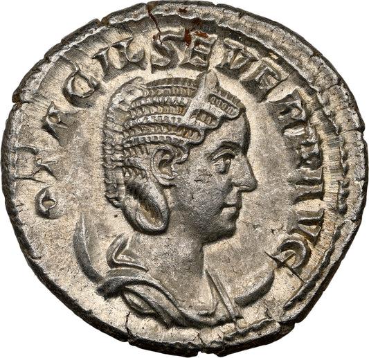 Roman Empire - Otacilia Severa - Silver Double-Denarius - NGC Ch AU