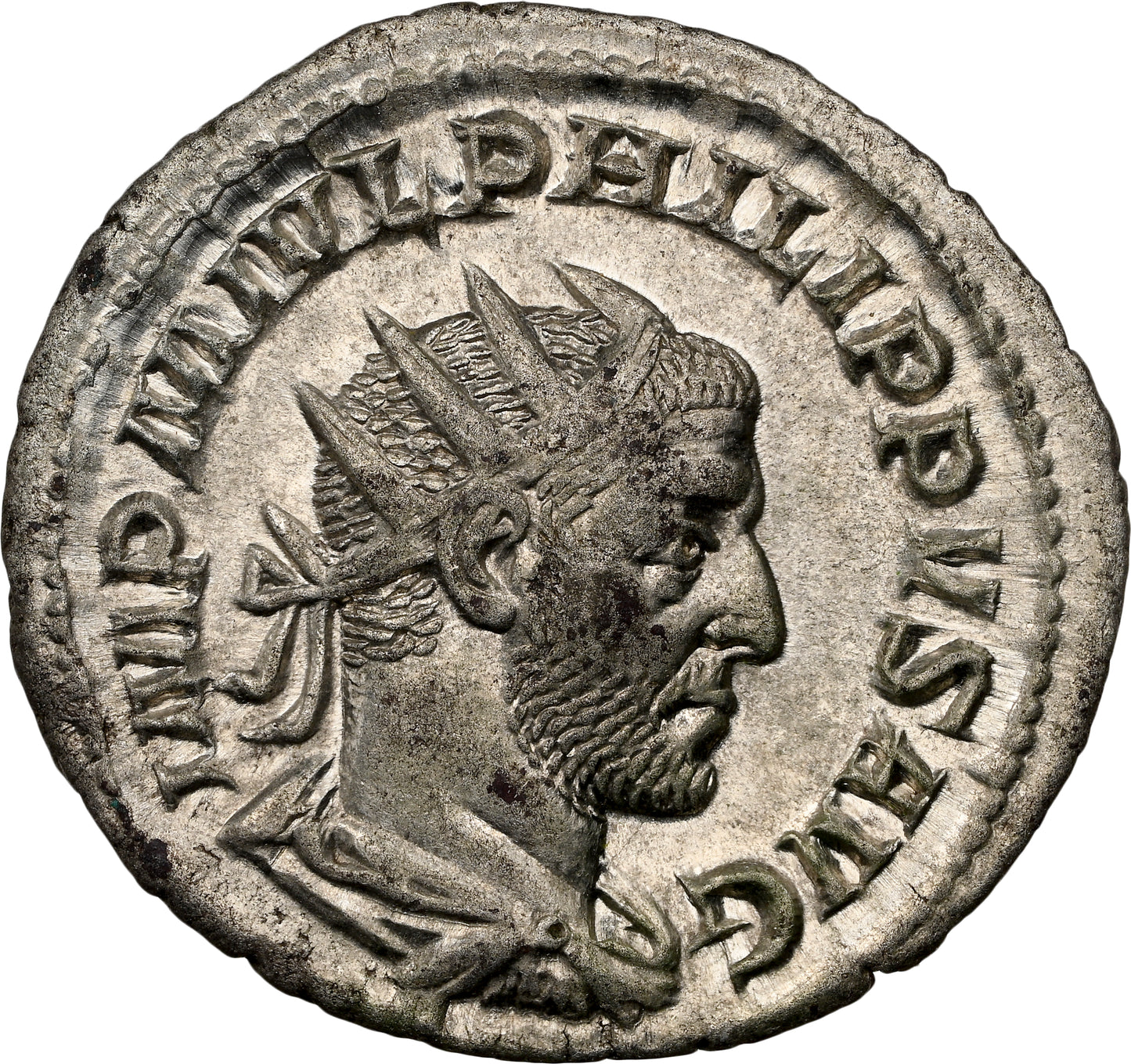 Roman Empire - Philip I - Silver Double-Denarius - NGC AU - RIC:31