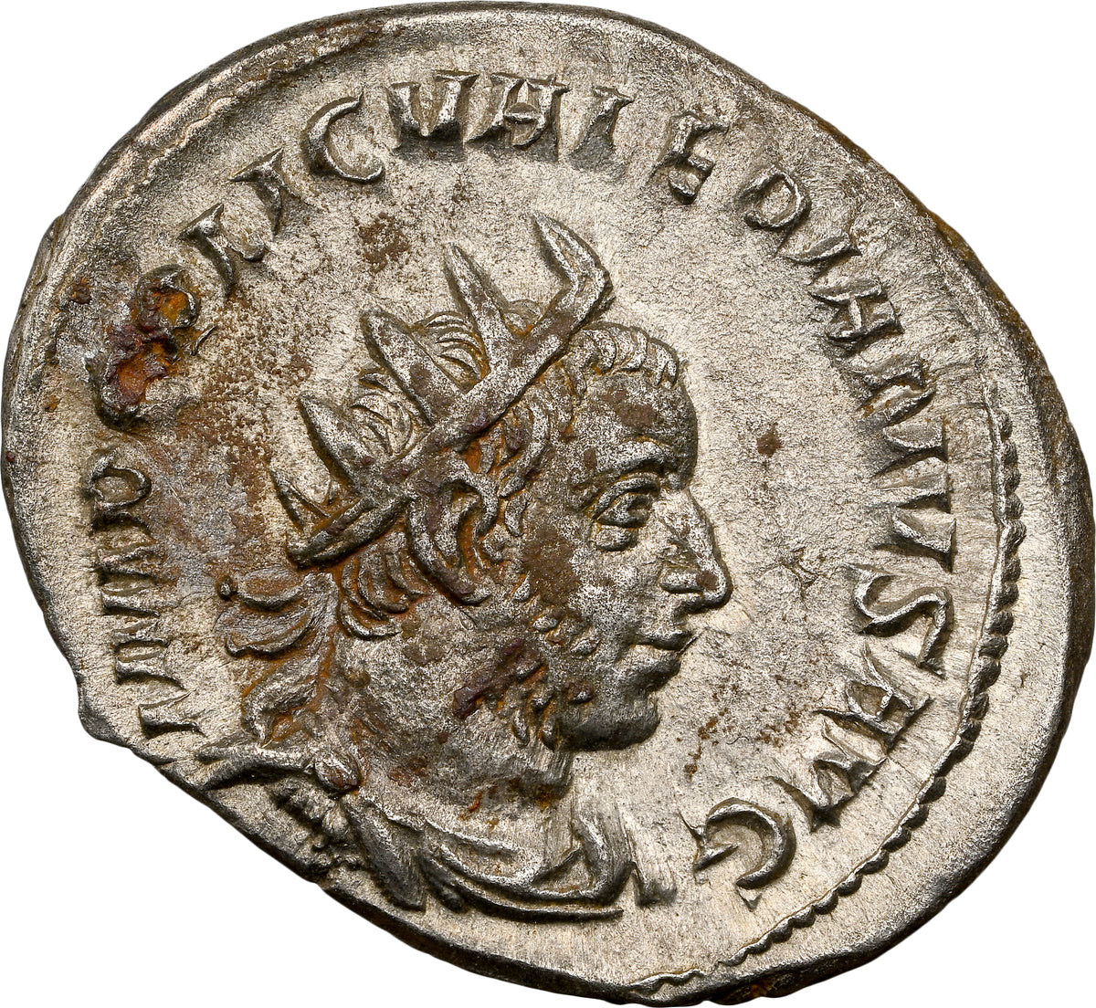 Roman Empire - Valerian I - Billon Double-Denarius - NGC Ch XF