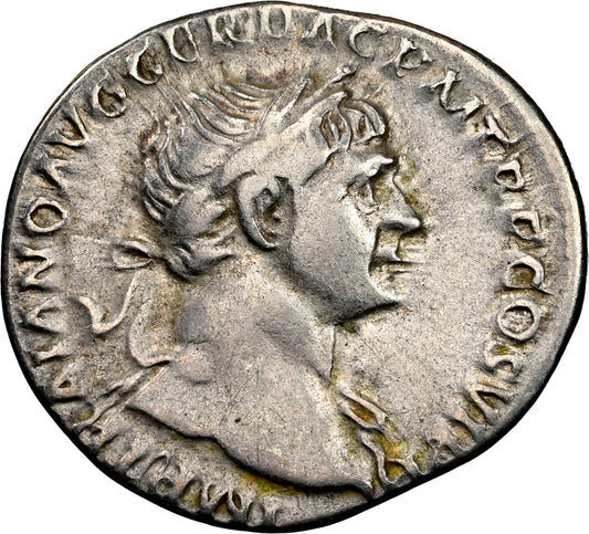 Roman Empire - Trajan - Silver Denarius - NGC VF - RIC:295