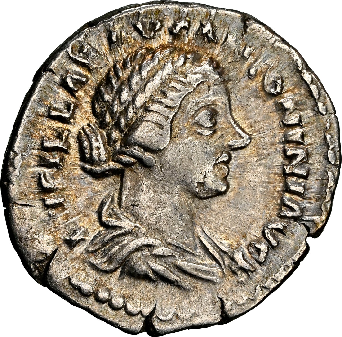 Roman Empire - Lucilla - Silver Denarius - NGC Ch VF - RIC:788