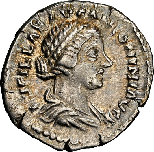 Roman Empire - Lucilla - Silver Denarius - NGC Ch VF - RIC:788