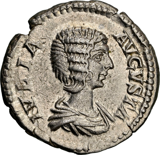 Roman Empire - Julia Domna - Silver Denarius - NGC XF - RIC:554