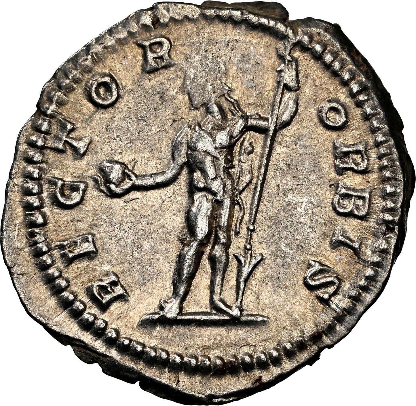 Roman Empire - Caracalla - Silver Denarius - NGC Ch XF - RIC:39a