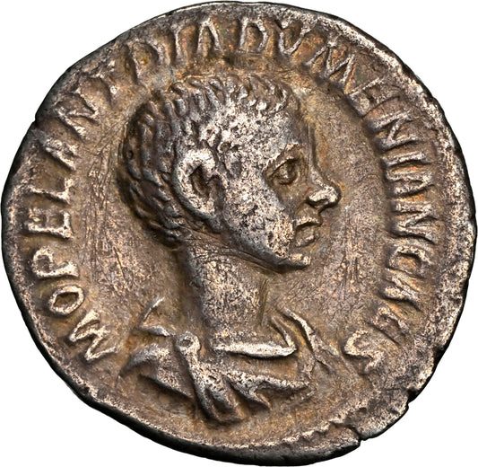 Roman Empire - Diadumenian - Silver Denarius - NGC VF - RIC:102a