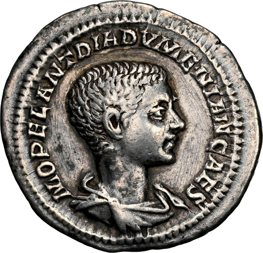 Roman Empire - Diadumenian - Silver Denarius - NGC VF - RIC:102a