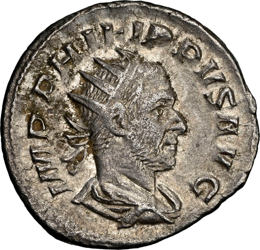 Roman Empire - Philip I - Silver Double-Denarius - NGC Ch VF - RIC:60