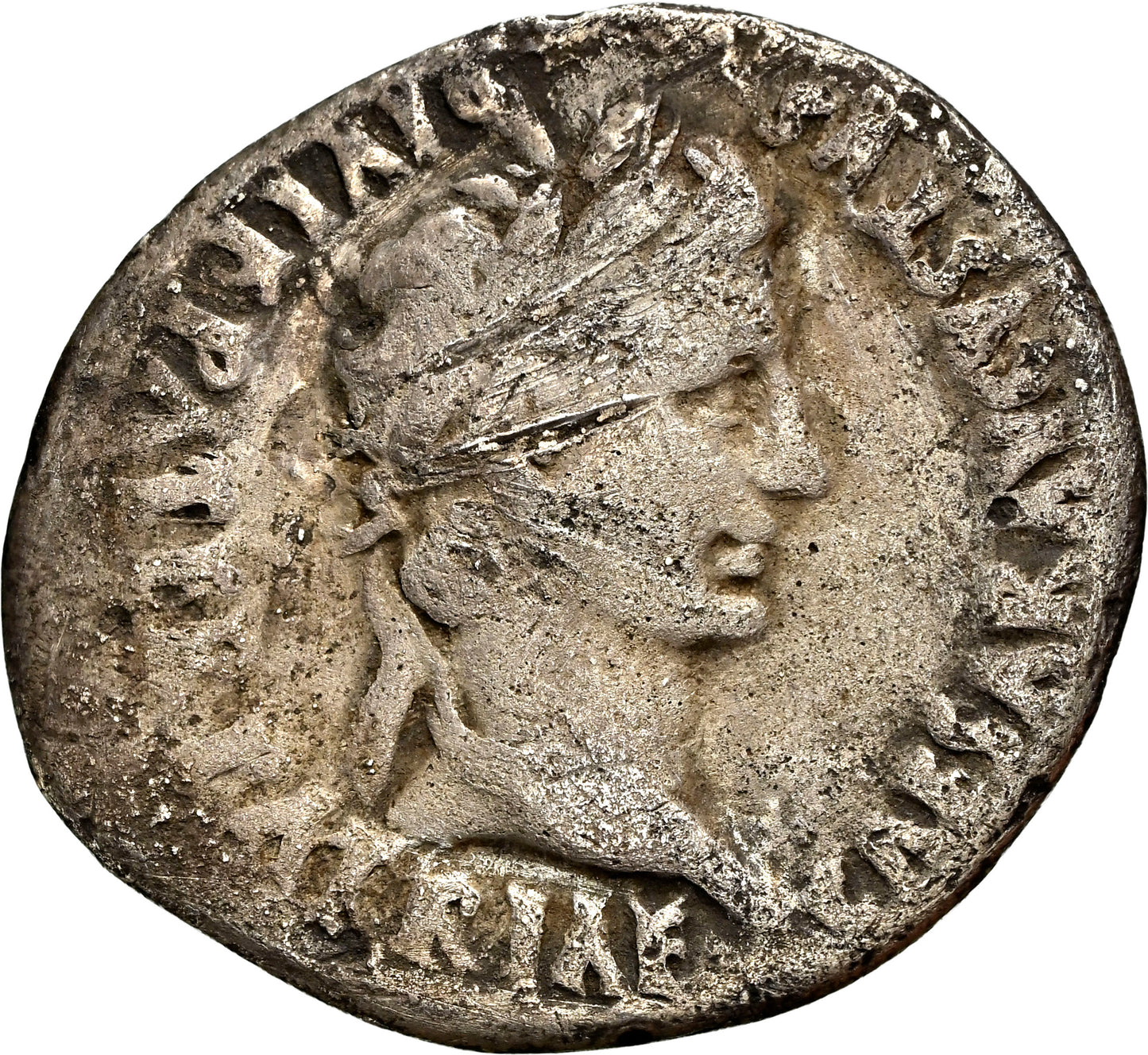 Roman Empire - Augustus - Silver Denarius - NGC F - RIC:207