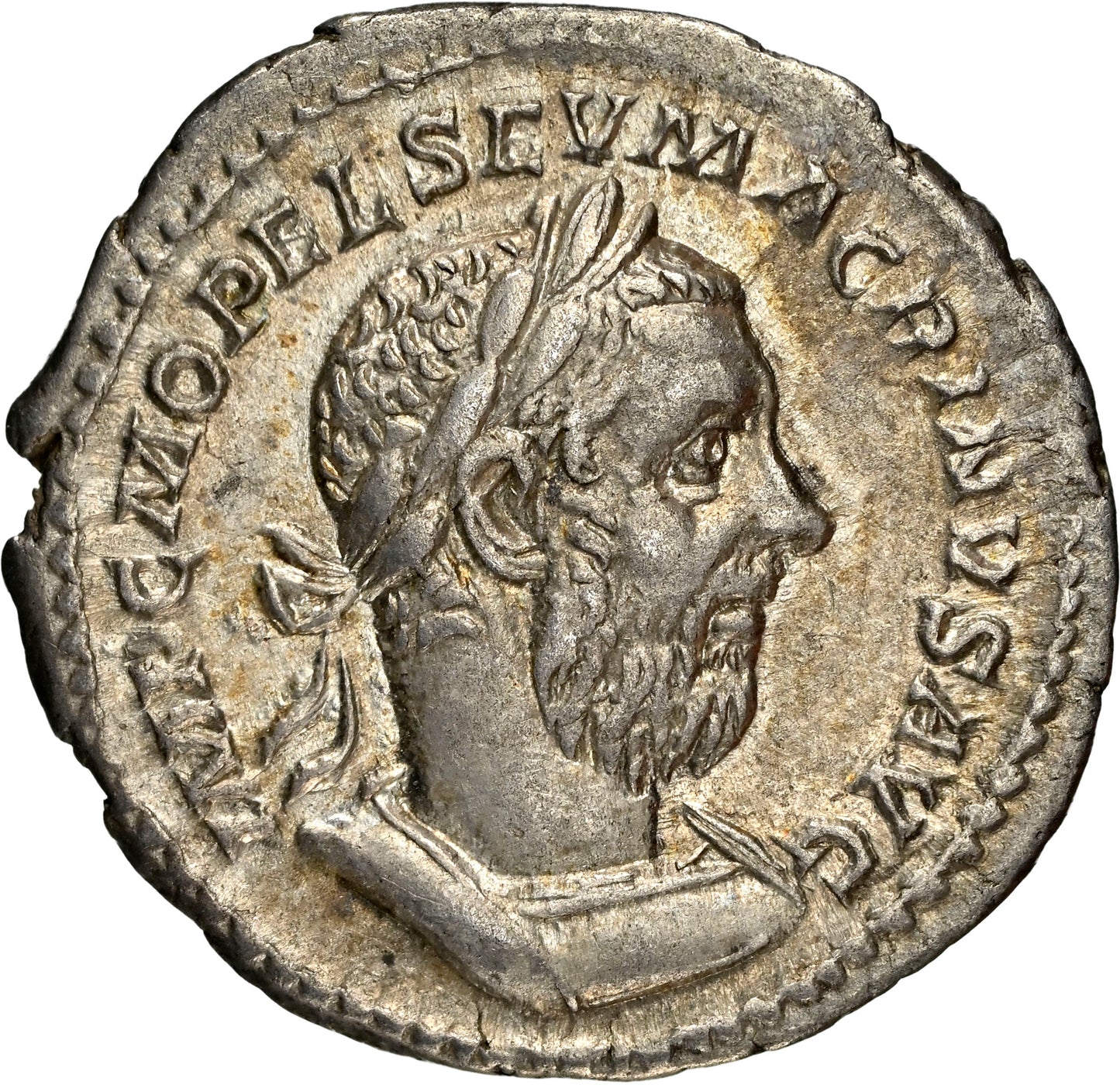 Roman Empire - Macrinus - Silver Denarius - NGC XF - RIC:21b