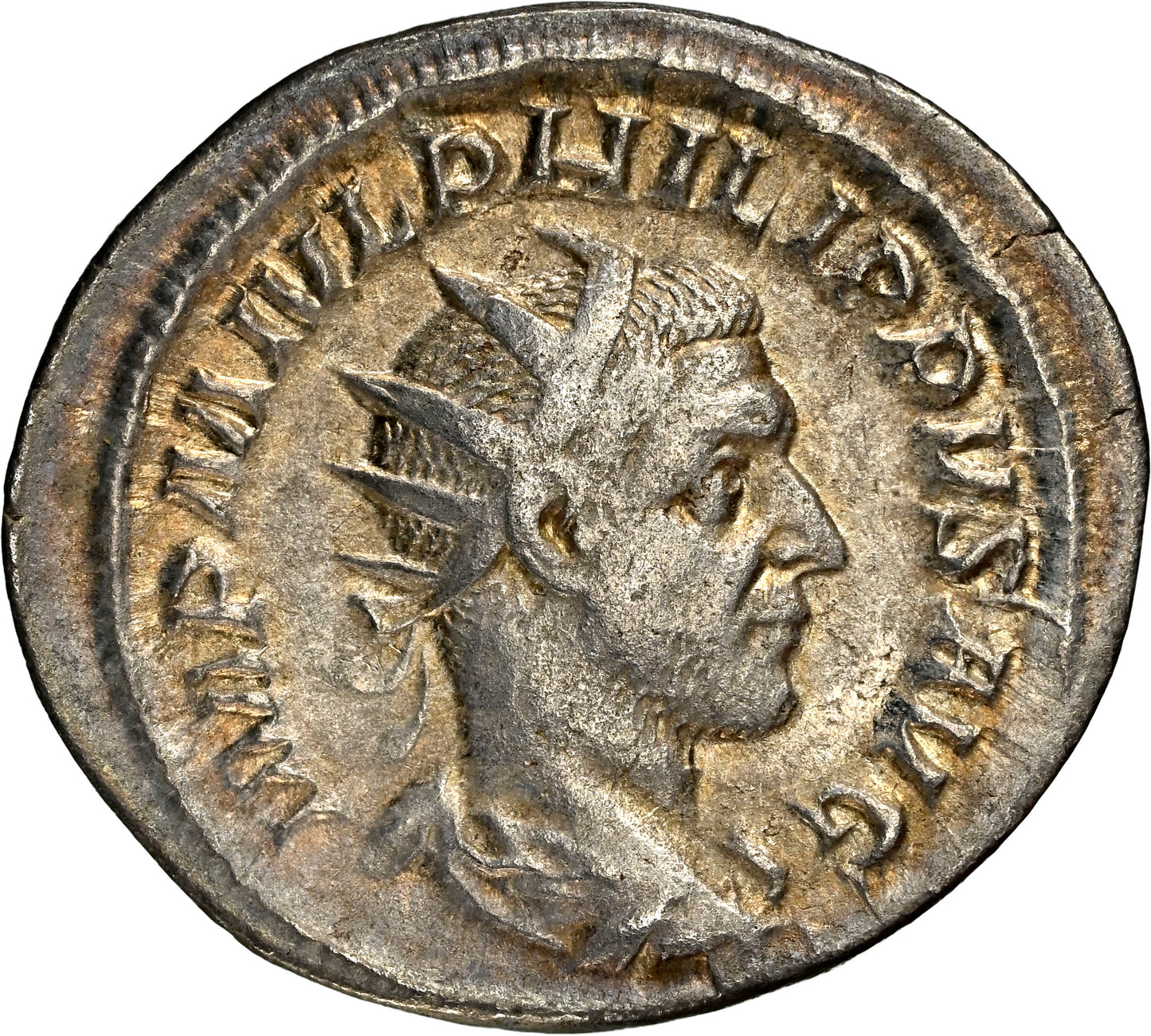 Roman Empire - Philip I - Silver Double-Denarius - NGC Ch VF - RIC:47