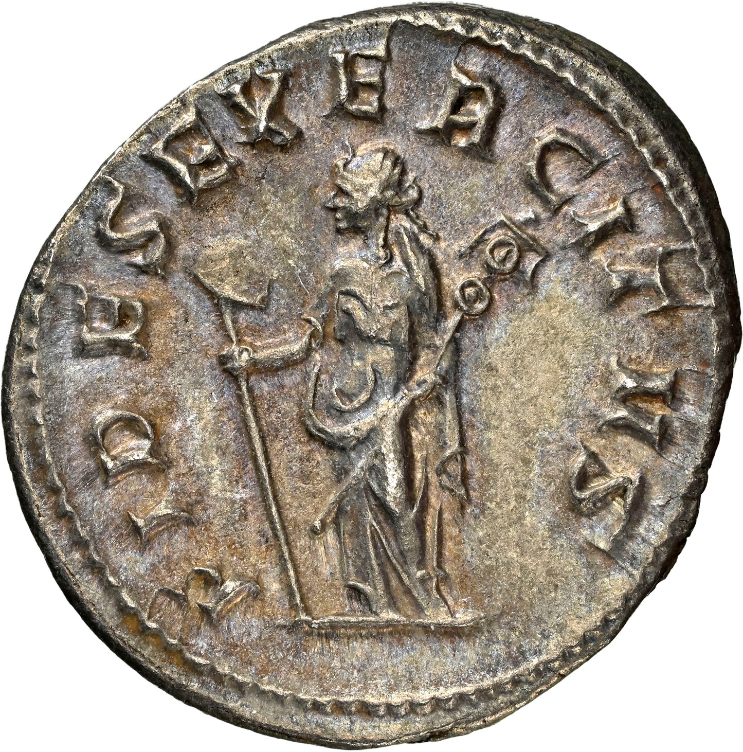 Roman Empire - Philip I - Silver Double-Denarius - NGC Ch XF - RIC:61