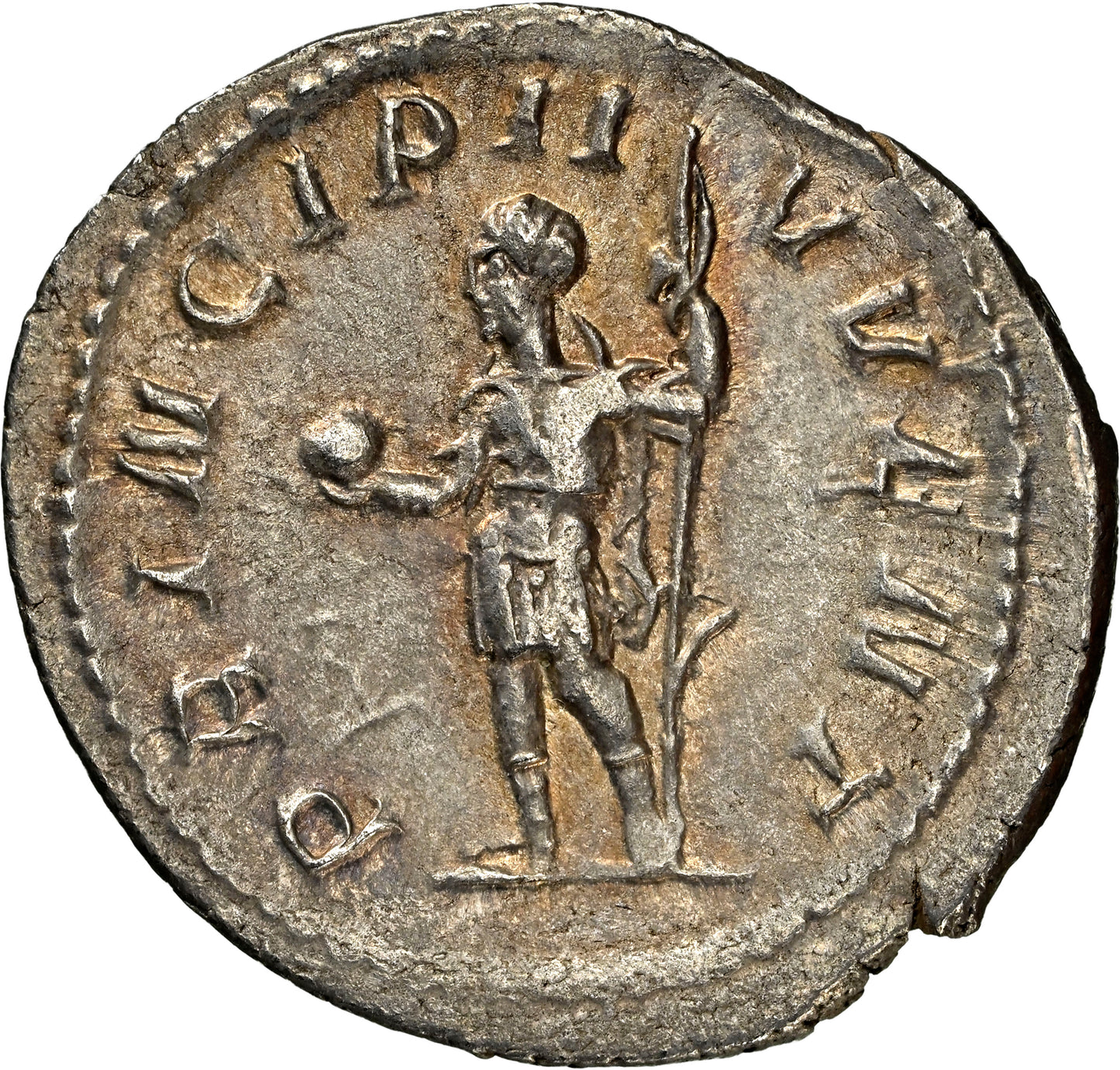 Roman Empire - Philip II - Silver Double-Denarius - NGC Ch XF - RIC:218d