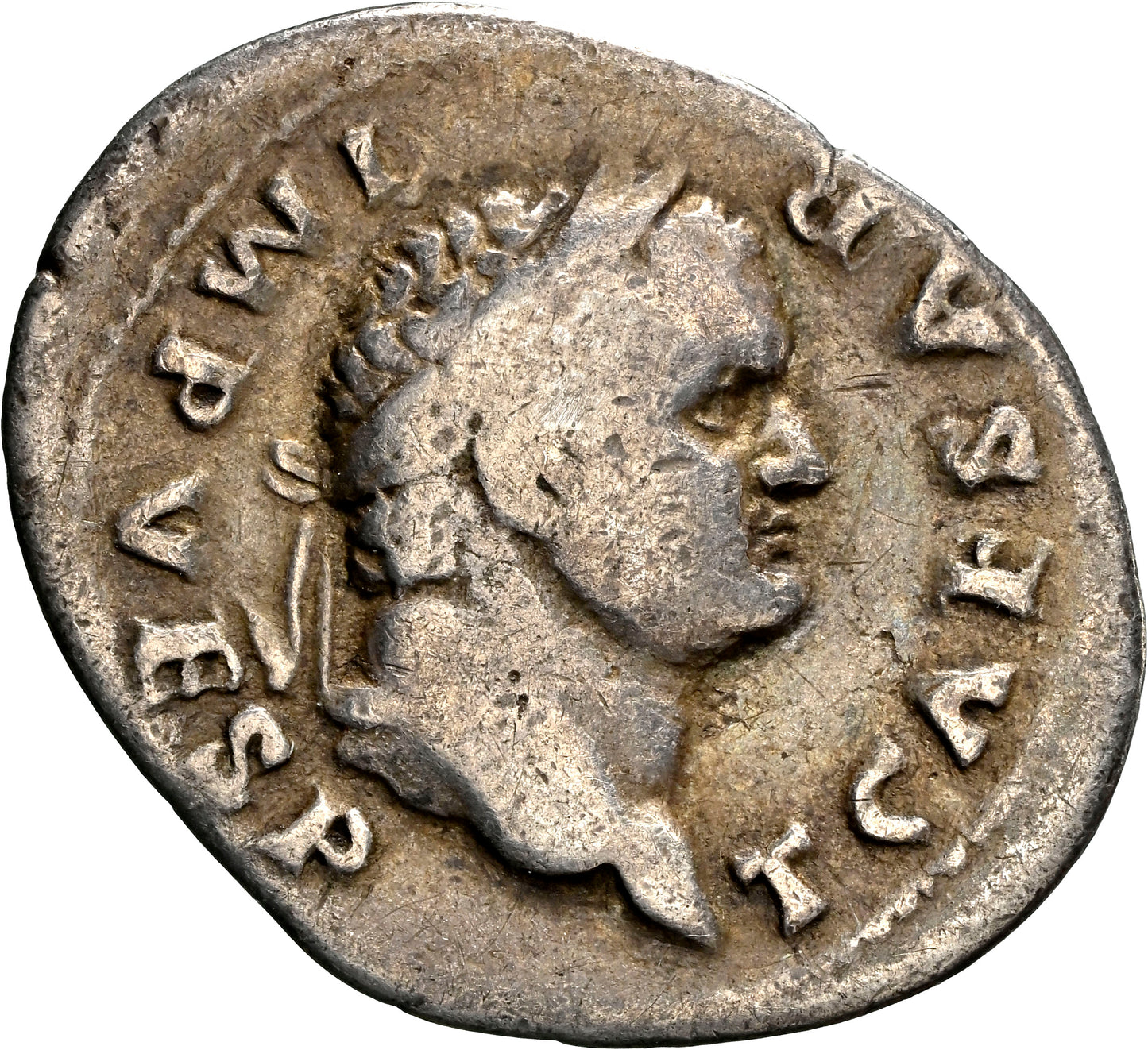 Roman Empire - Titus - Silver Denarius - NGC F - RIC:694
