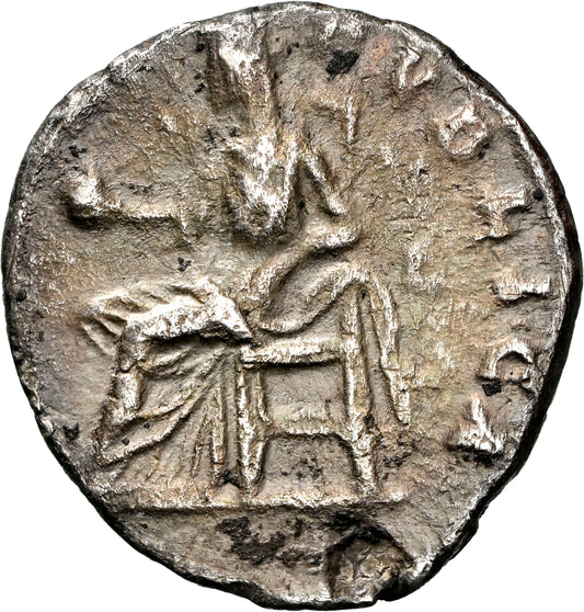 Roman Empire - Septimius Severus - Silver Denarius - NGC XF