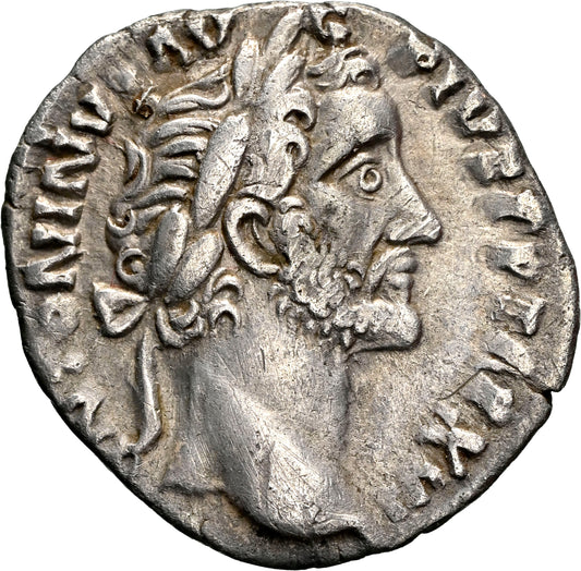 Roman Empire - Antoninus Pius - Silver Denarius - NGC Ch VF