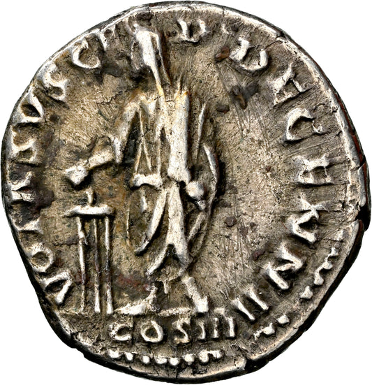 Roman Empire - Marcus Aurelius - Silver Denarius - NGC Ch VF - RIC:251