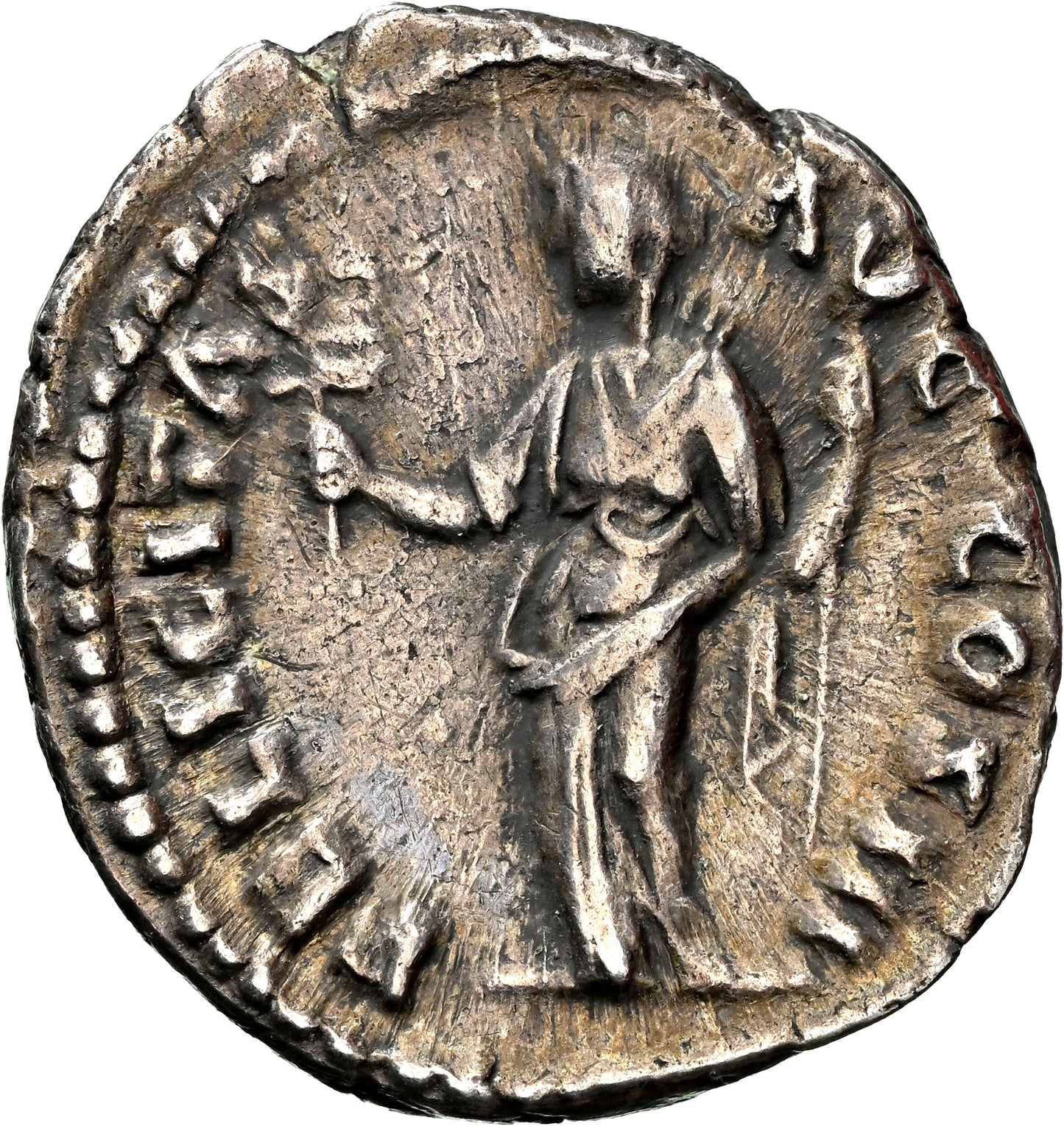 Roman Empire - Marcus Aurelius - Silver Denarius - NGC XF - RIC:218