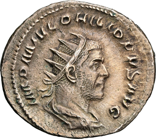 Roman Empire - Philip I - Silver Double-Denarius - NGC Ch XF