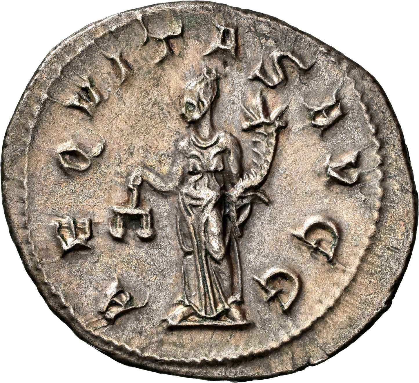 Roman Empire - Philip I - Silver Double-Denarius - NGC Ch XF